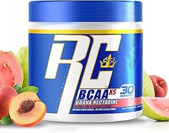 Ronnie Coleman Signature Series 30 Servings, XS BCAAs Amino Acids Powder with EAAs, Sugar Free Hydration Drink and Muscles Recovery Supplements, Guava Nectarine Flavored Post Workout Powder
