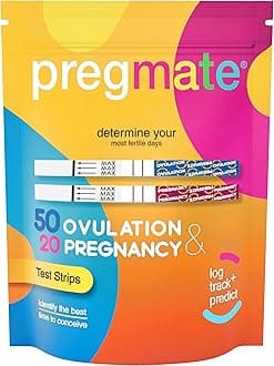 50 Ovulation and 20 Pregnancy Test Strips Predictor Kit