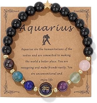Zodiac Bracelets for Women 12 Constellations Healing Crystal Stone Beads Bracelet Birthday Zodiac Gifts Horoscope Spiritual Bracelet