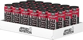 ABE Pre Workout Cans - All Black Everything Energy + Performance Drink, ABE Carbonated Beverage Sugar Free with Caffeine (Pack of 24 Cans x 330ml) (Cherry Slushie)