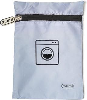 MUMImumi Travel Laundry Bag, Moisture and Smell-Proof, Wash Bags Separate Laundry from Clean Clothes, with Folding Hanger and Outer Bag.