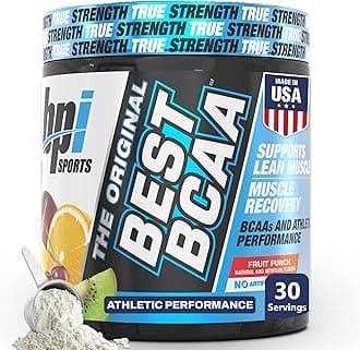 BPI Sports Best BCAA Powder - Muscle Recovery Support - Branched Chain Amino Acids | Building Blocks of Protein and Muscle - Post Workout Recovery – Hydration - Fruit Punch, 30 Servings