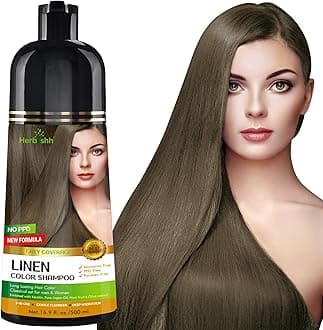 Hair Color Shampoo for Gray Hair – Hair Dye Shampoo (Linen, 500 ML)