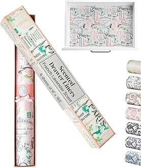 French Lavender Scented Drawer Liners - Paris Vintage Charm by Elodie Essentials by Elodie Essentials