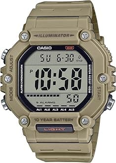 AE-1600H Series | Black | 10-Year Battery | LED Illuminator | Digital Watch