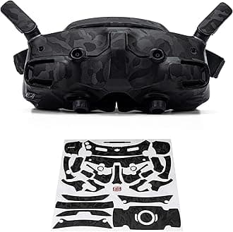 Skin Stickers Compatible with DJI Goggles 3 (Black Bumpy Camo)