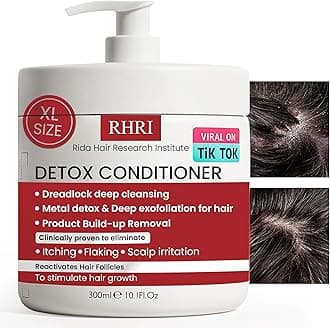 Detox Conditioner – Deep Cleansing Hair Conditioner for Damaged Dry Hair | Heavy Metal Detox & Build-Up Removal | Nourishing Scalp Care, Sulfate-Free Formula – 300ml