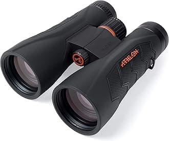 Athlon Optics 12x50 Midas G2 UHD Black Binoculars with Eye Relief for Adults and Kids, High-Powered Binoculars for Hunting, Birdwatching, and More