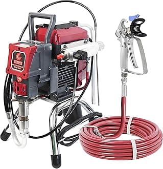 925 Commercial Airless Paint Sprayer, 0.66 GPM High-Efficiency Sprayer with 50ft Hose & 3 Nozzle Tips, Electric Paint Sprayer for House, Fence, Deck, 3-Year Warranty (Commercial Series)