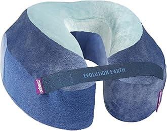 CabeauCabeau Evolution Earth Memory Foam Travel Neck Pillow The Best Travel Pillow with 360° Head, Neck and Chin Support - Water