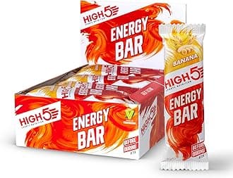 Energy Bars - High Carb Energy Bars for Running, Cycling & Hiking - Vegan Oat Bars with Real Fruits - Healthy Snacks for Adults - Snack Bars Multipack for Training & Racing (12x55g, Banana)