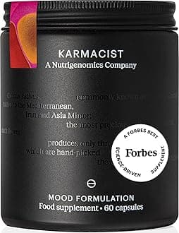 Mood (60 Capsules) - Vegan Capsules with Saffron, Vitamin B & Turmeric - Science-Backed Emotional Balance & Brain Health