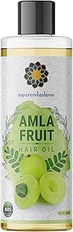 AYURVEDASHREE Amla Oil for Hair Growth with Bhringraj, Brahmi, Tulsi, Almond, Argan, Moringa & Clove Oils - 6.76 fl oz