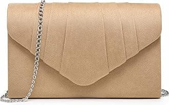 Dasein Large Ladies Evening Satin Bridal Diamante Clutch Bag Prom Envelope Handbag