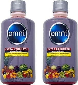 Wellgenix Omni Same-Day Detox Drink, Extra Strength Cleansing Quick Flush Potent Deep System Cleanser Fruit Punch Flavor (32 oz) 2 Pack (64 Oz Total)