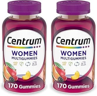 MultiGummies Gummy Multivitamin for Women, Multivitamin/Multimineral Supplement with Vitamin D3, B and Antioxidants, Assorted Fruit Flavor - 170 Count (Pack of 2)