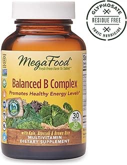 MegaFood, Balanced B Complex, 30 Tablets