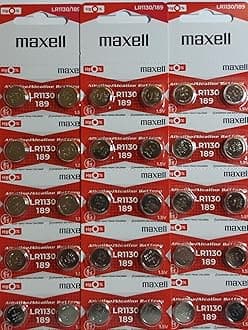Genuine Maxell LR1130 Alkaline 1.5v Cell Button Battery x 30