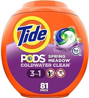 PODS Laundry Detergent Soap Pods, Spring Meadow, 81 count