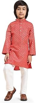 Pro-Ethic Style DeveloperBoy's Cotton Solid Kurta Pajama Set