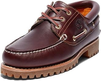 Timberland Men's Authentic 3-Eye Lug Handsewn Boat Shoes
