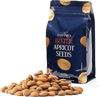 Eastanbul Apricot Seeds, 14.5oz, Apricot Kernels, Raw & Bitter Seeds, 100% Natural Farm Fresh Premium Bitter Kernels, Almondy from Turkey, Vegan, Gluten Free, Non GMO