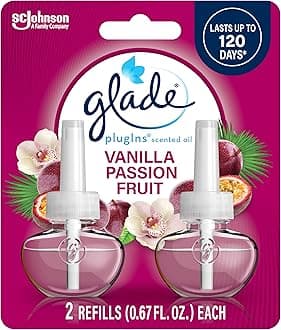 PlugIns Refills Air Freshener, Scented and Essential Oils for Home and Bathroom, Vanilla Passion Fruit, 1.34 Oz, 2 Count