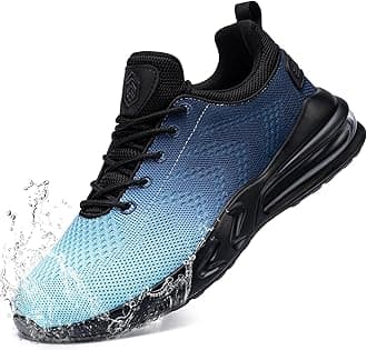 LARNMERN Men Non Slip Work Sneakers Water Resistant Food Service Zapatos Trabajo Antideslizantes Walking Shoes Waterproof Shoes Slip-on