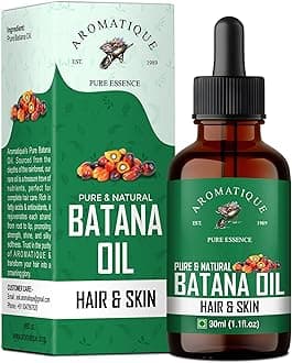 Aromatique Pure Batana Oil For Hair By Dr Sebi Sourced From Honduras.Cold Pressed Oil, Derived from palm nut oil for Hair & Skin (30 ML)