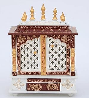 Kamdhenu art and craft Wooden Temple/Home Temple/Pooja Mandir/Pooja Mandap/Temple for Home (Cpjali60 Cm)