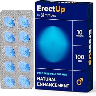 ErectUP - 10 Blue Tablets for Men - 100mg Natural Supplement for Enhanced Per...