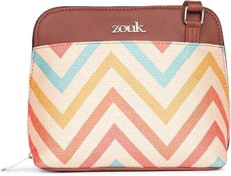 Printed Vegan Leather Out Of Office Sling Bag With Adjustable Strap For Women's Girls