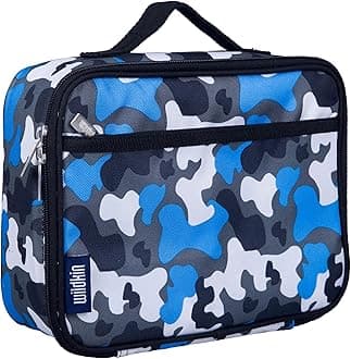 Kids Insulated Lunch Box – Durable and Reusable for School & Travel - Blue Camo