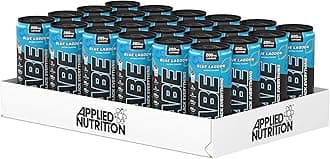 Applied Nutrition ABE Pre Workout Cans - All Black Everything Energy + Performance Drink, ABE Carbonated Beverage Sugar Free with Caffeine (Pack of 24 Cans x 330ml) (Blue Lagoon)