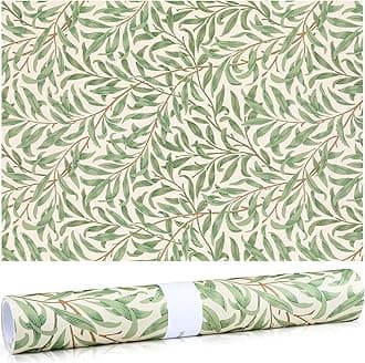 Gersoniel 10 Sheets Drawer Liners for Dresser Scented Drawer Liners Non Adhesive Scented Paper for Fragrant Home Shelf Closet(Linen,Greenery)