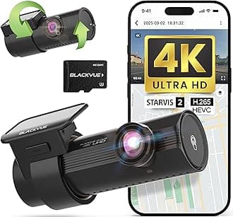 BlackVue DR970X-2CH Plus 512GB | 2-Channel Dash Cam (4K-Full HD), STARVIS 2 Sensor, Parking Mode, Up to 512GB, Easy Setup via App, Wi-Fi, GPS, Cloud Auto Backup
