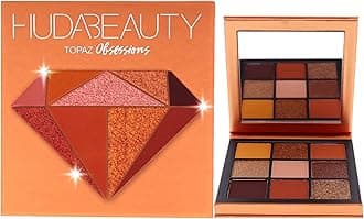 Huda Beauty Obsessions Eyeshadow Palette - Topaz Women Eye Shadow 0.04 oz, Powder