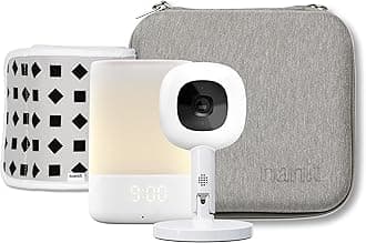 NanitTravel Light Bundle Pro Camera with Portable Flex Stand, Sound + Light Audio Monitor & Baby Night Light, and Travel Case - Gray Oxford Edition