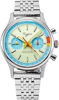 Chrono Hertiage S387.01.S Stainless Steel Band ST1901 Mechanical Chronograph Mens Wrist Pilot Watch Seagull 1963