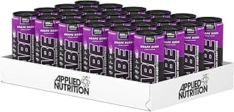 ABE Pre Workout Cans - All Black Everything Energy + Performance Drink, ABE Carbonated Beverage Sugar Free with Caffeine (Pack of 24 Cans x 330ml) (Grape Soda)