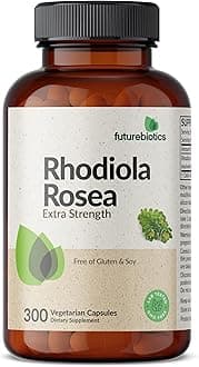 Rhodiola Rosea Powder Adaptogenic Herb Vegetarian Capsules, 300 Count