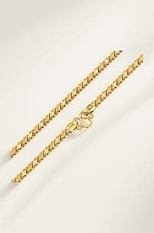 22K 916 Purity | HUID & BIS Hallmarked | Braided Design Gold Chain | Unisex