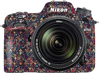 Premium DSLR Camera Scratchproof Protective Skin for Nikon D7500 - No Residue Removal, Bubble Free, Scratch Resistant, Stretchable, HD Quality Printed - HDCS-Nikon-D7500 (Design 02)