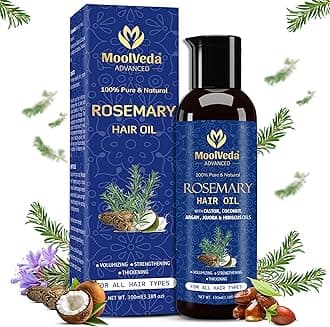 Rosemary Hair Oil - 100ml | For Hair Growth, Hair Fall Control and Dandruff | 100% Pure & Natural | Mineral Oil Free