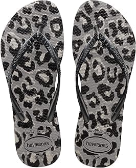 Havaianas Hav. Slim Animals Sand Grey Golden Flip Flops