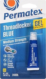 Permatex 24005 Medium Strength Threadlocker Blue Gel, 5 g Gel Squeeze Tube