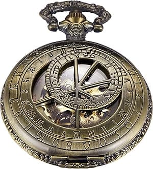 Mechanical Pocket Watch,Fashion Pendant Retro Hollow Unisex Automatic Mechanical Pocket Watch Gift…