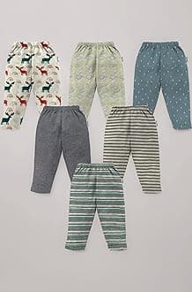 - 100% Cotton Assorted Track Pant for Boys and Girls - Regular fit | Loose Fit Track Pants(Pack of 6)