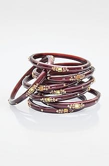 Swara Creations Traditional Glass Kada Bangles Set for women & girls Glossy Bangles Gemstone stone work Red Green Yellow Pink multicolor glass Kade